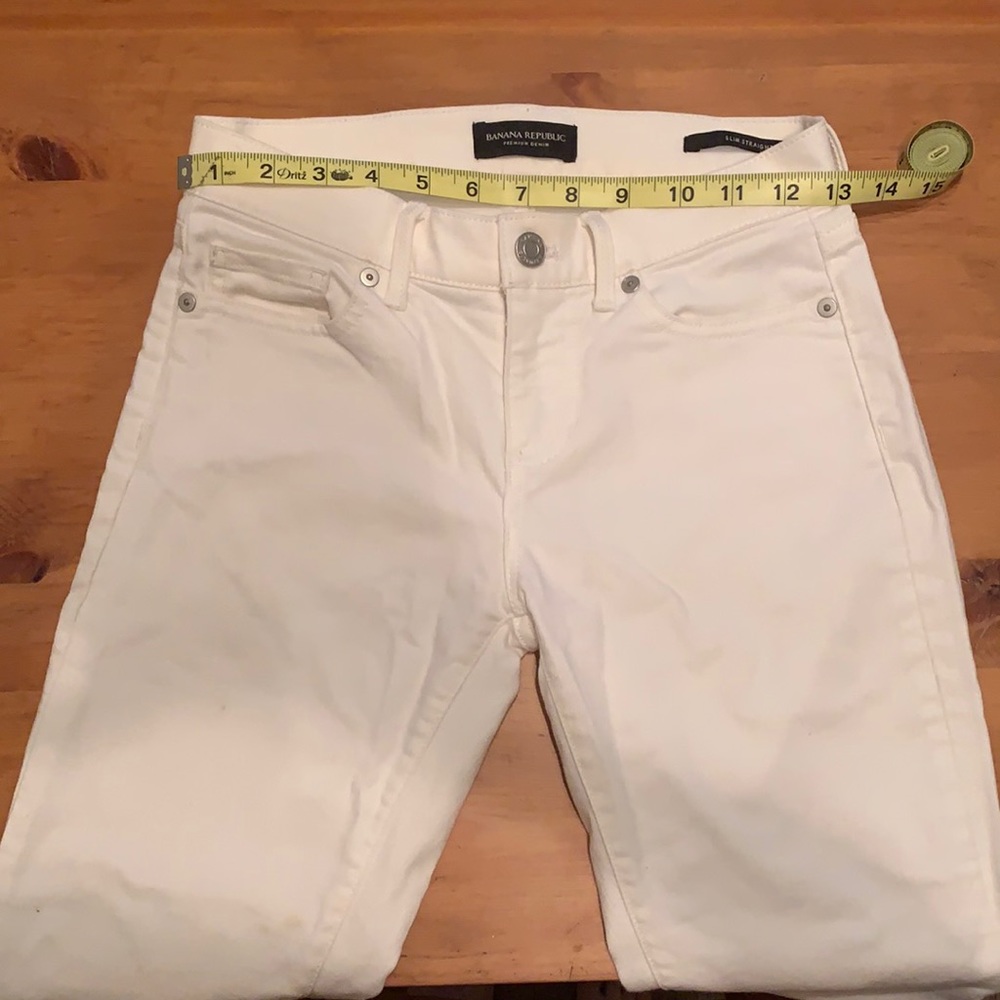 Banana Republic White Jeans